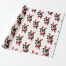 Search for boston terrier christmas wrapping paper Cute