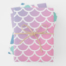 Search for purple and teal wrapping paper Mermaid