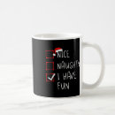 Search for naughty nice list mugs Merry christmas