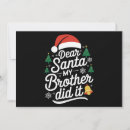 Search for my brother cards Santa