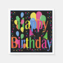 Search for birthday napkins Colourful