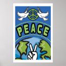 Search for world peace symbols art Blue