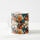 Search for turquoise and orange mugs Vintage