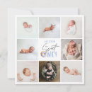 Search for square 1st birthday invitations Blue