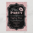 Search for gold and black hen party invitations Glitter