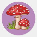 Search for red mushroom stickers Amanita