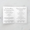 Search for in loving memory wedding programs Black and white