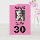 Search for over the hill 30th birthday cards For her