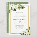 Search for golden frame wedding invitations Watercolor