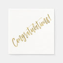 Search for congratulations napkins Gold