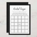Search for bridal bingo invitations Modern