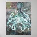 Search for vintage octopus posters Waves
