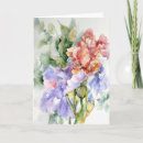 Search for iris watercolor cards Botanical