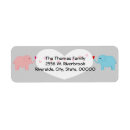 Search for pink elephant return address labels Grey