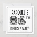Search for 86th birthday invitations Elegant