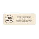 Search for cream return address labels Elegant