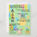 Search for paint palette invitations For kids