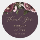 Search for purple round wedding stickers Plum