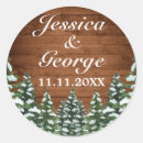 Search for rustic tree wedding stickers Snow