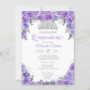 Search for purple silver quinceanera invitations Roses