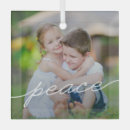 Search for writing christmas tree decorations Peace