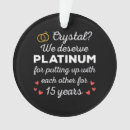 Search for 15th wedding anniversary christmas tree decorations Crystal