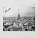 Search for vintage eiffel tower horizontal postcards black and white
