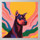 Search for doberman art Illustration