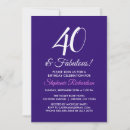 Search for 40 year old birthday invitations 40 and fabulous