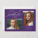 Search for purple graduation invitations Script