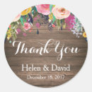 Search for rustic floral thank you stickers Baby shower