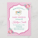 Search for carousel baby shower invitations Merry go round