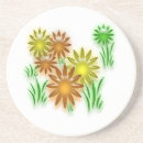 Search for three flowers coasters Green