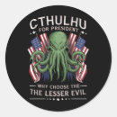 Search for funny cthulhu stickers Political
