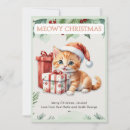Search for retro cat christmas cards Watercolor