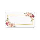 Search for blank floral labels Girly