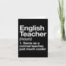 Search for english teacher cards School
