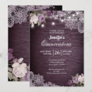 Search for lace quinceanera invitations Purple