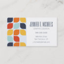 Search for mid century business cards Geometric