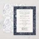 Search for blue rehearsal dinner invitations Botanical