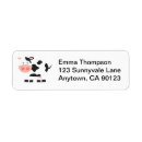 Search for black white cow return address labels Barnyard