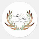 Search for vine wedding stickers Rustic