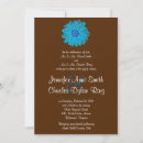 Search for teal and brown wedding invitations Trendy