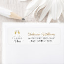 Search for champagne return address labels Chic