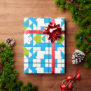 Search for puzzle pieces wrapping paper Blue