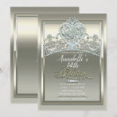 Search for platinum birthday invitations Elegant