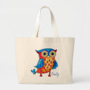 Search for owl tote bags Illustration
