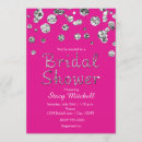 Search for fuchsia pink and silver invitations Glitter