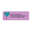 Search for peace and love return address labels Girly