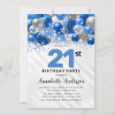 Search for royal blue 70th birthday invitations For her
